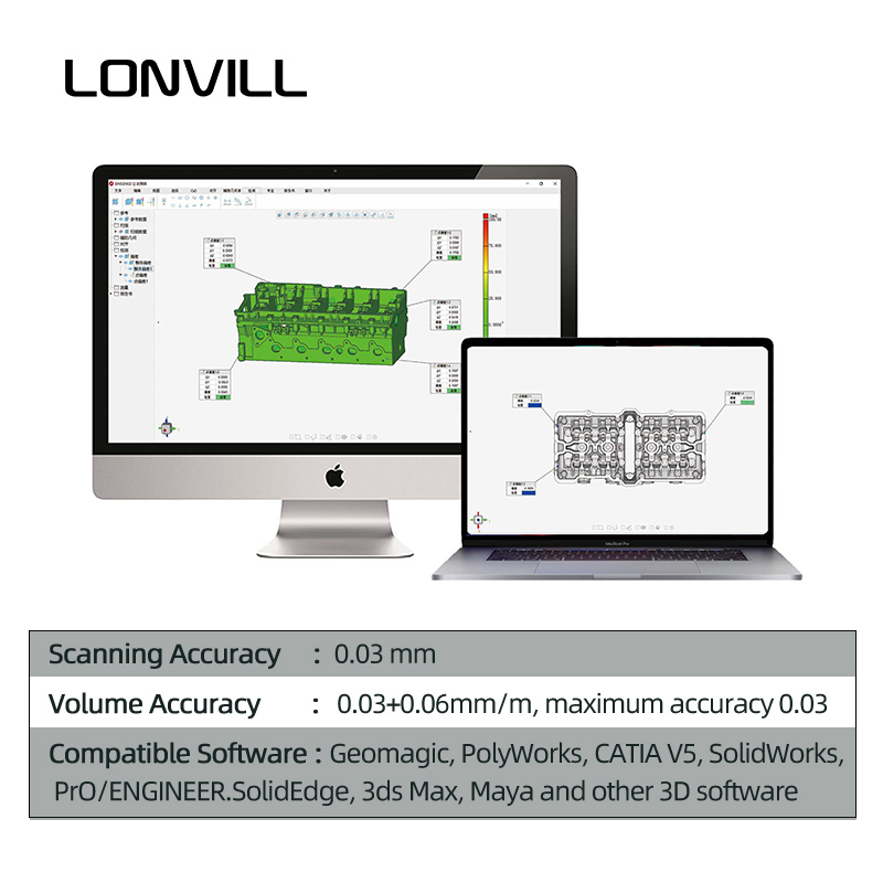 LONVILL El Tipi 3D Tarama Ciha - Handheld 3D Scanner High Precision incelemesi ve fiyatı